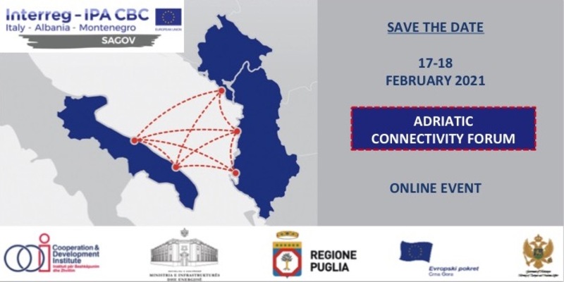 17-18 February 2021: #SAGOV final event “Adriatic Connectivity Forum”