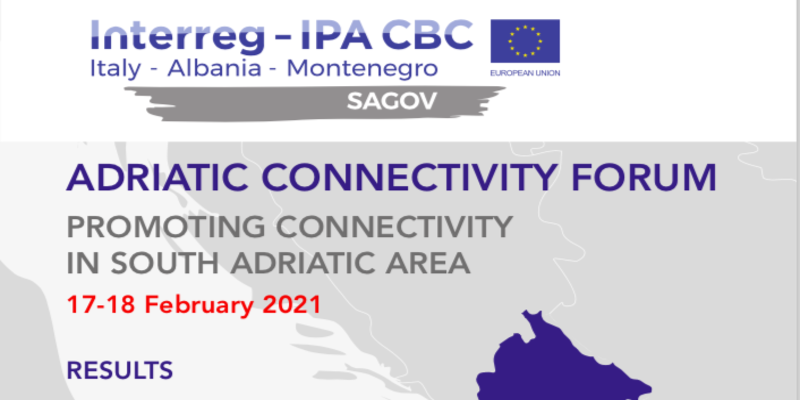 Adriatic Connectivity Forum | Publication of the main results