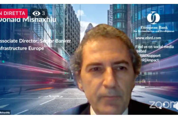 Donald Mishaxhiu – Director – Senior banker - infrastructure projects at European Bank for Reconstruction and Development – EBRD, London
